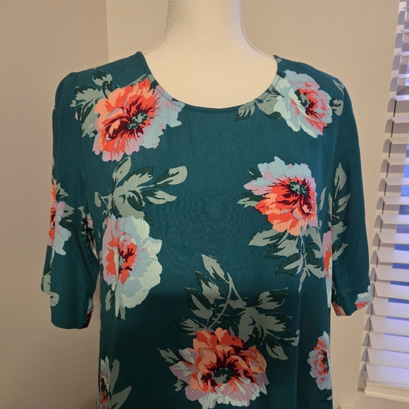 MINK PINK Sz S Tropical inspired S/Sl drop waist ruffle hem floral summer dress - Picture 4 of 10